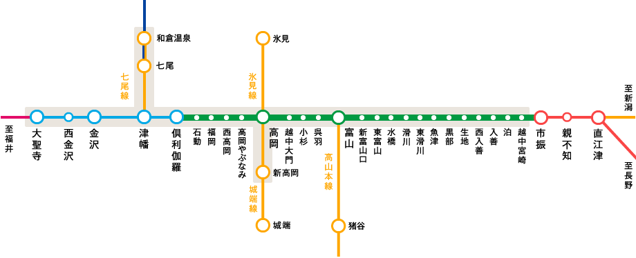 ICカード利用可能エリア図