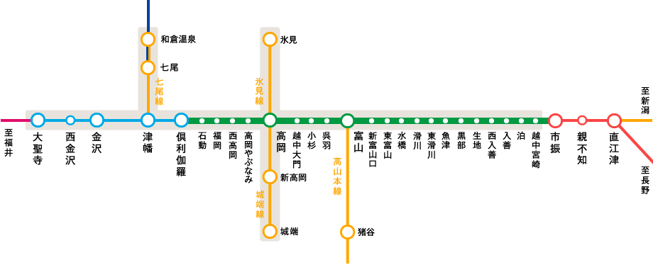 ICカード利用可能エリア図