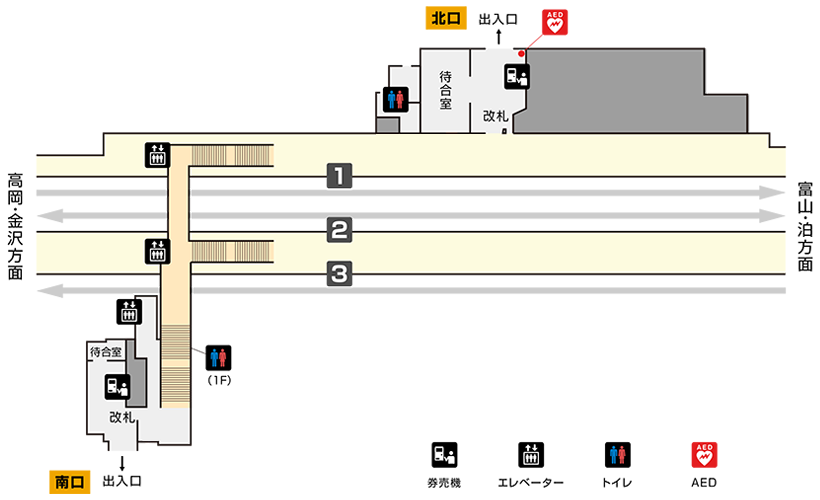 小杉駅構内図