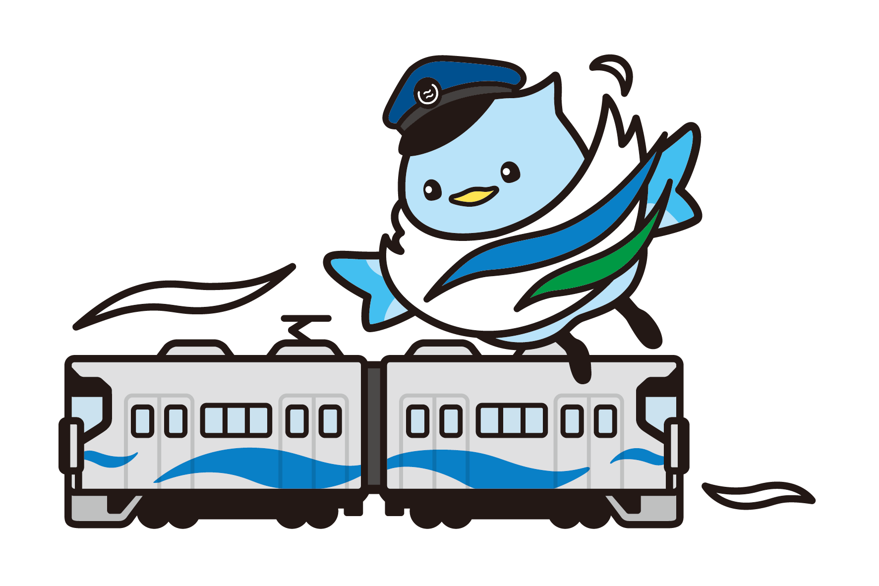 あいの助（電車と一緒）